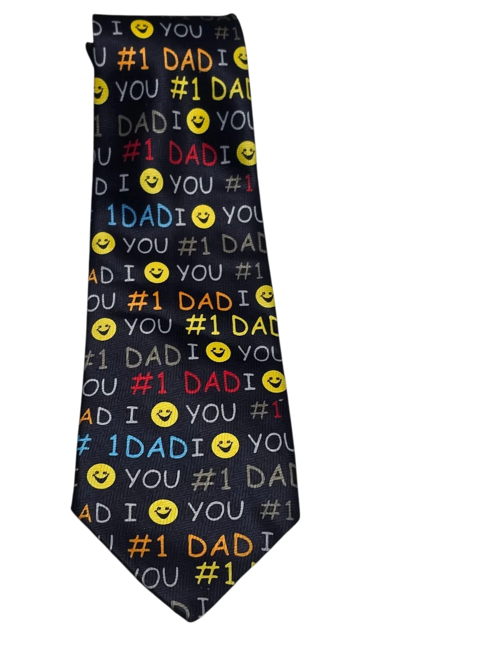 Vintage Men’s #1 Dad Necktie Parquet Colorful Novelty Tie